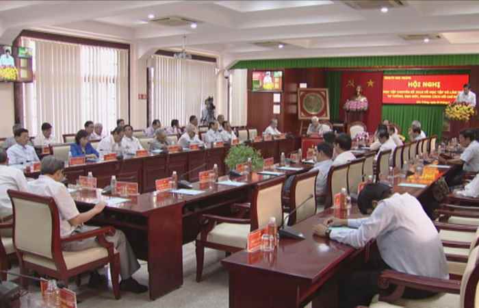 Tỉnh ủy Sóc Trăng tổ chức hội nghị trực tuyến học tập tư tưởng, đạo đức, phong cách Hồ Chí Minh 