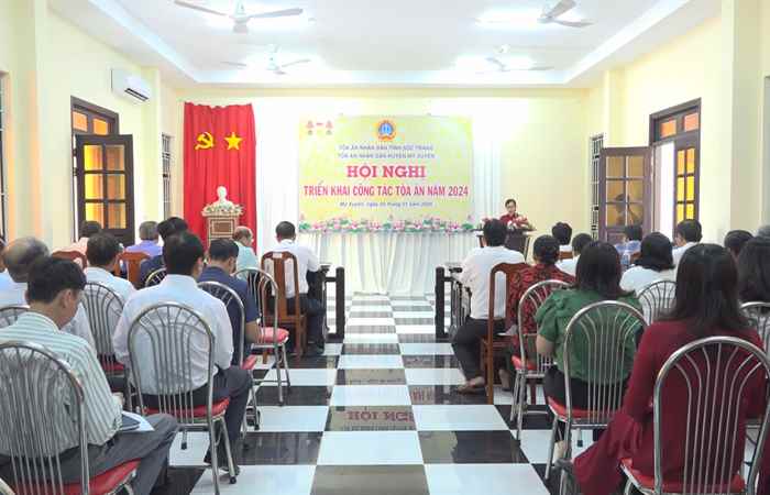 Mỹ Xuyên: Toà án Nhân dân huyện triển khai công tác năm 2024