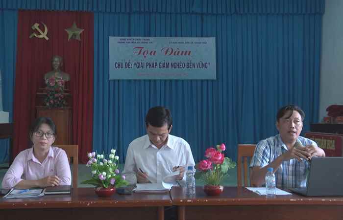 Châu Thành: Tọa đàm “Giảm nghèo bền vững” trên địa bàn xã Thuận Hòa 