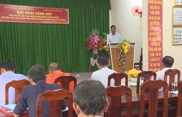 Kế Sách: Tổng kết mô hình tuyên truyền phổ biến pháp luật trong đồng bào dân tộc thiểu số 