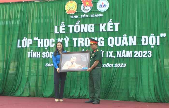 Tỉnh đoàn Sóc Trăng tổng kết lớp Học kỳ trong quân đội lần thứ IX, năm 2023