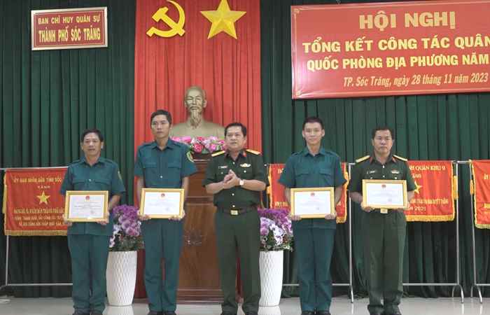 TP. Sóc Trăng tổng kết công tác quân sự, quốc phòng địa phương năm 2023