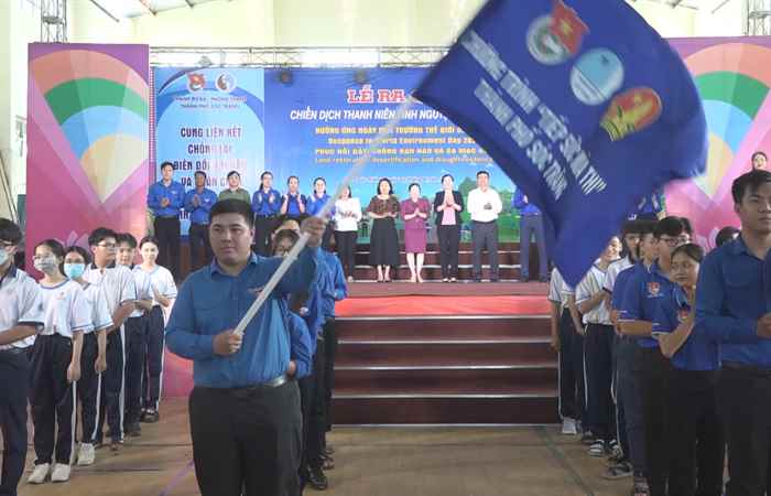 TP. Sóc Trăng: Ra quân Chiến dịch Thanh niên tình nguyện hè năm 2024