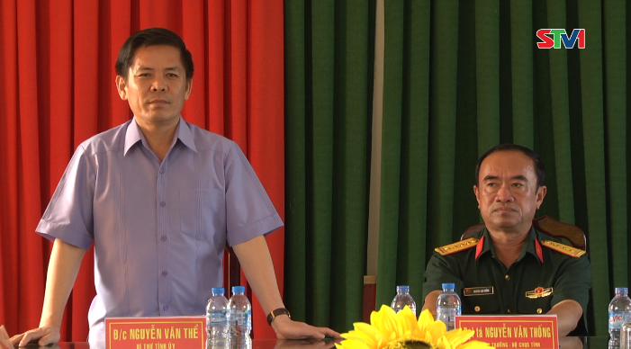 Lãnh đạo tỉnh Sóc Trăng đến kiểm tra công tác tuyển quân năm 2017 trên địa bàn Tỉnh