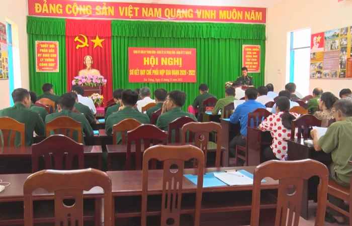 Trần Đề: Sơ kết thực hiện Quy chế phối hợp giữa Đảng ủy Đồn Biên phòng với Đảng ủy xã Trung Bình và Đảng ủy thị trấn Trần Đề