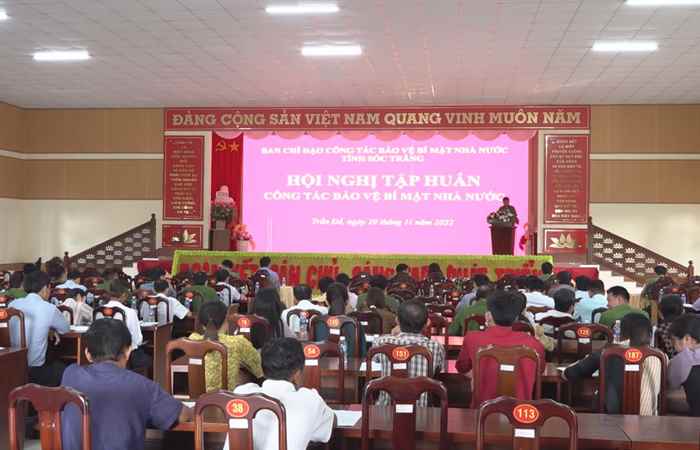 Trần Đề: Công an tỉnh tập huấn công tác bảo vệ bí mật Nhà nước  