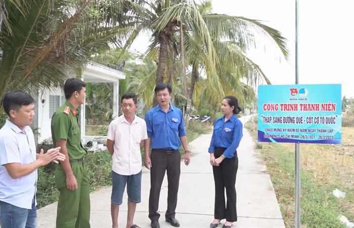 Tuổi trẻ Trần Đề sôi nổi các hoạt động tháng Thanh niên năm 2023