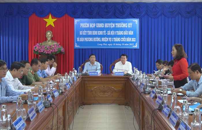 UBND huyện Long Phú đề ra nhiệm vụ kinh tế - xã hội những tháng cuối năm 2022