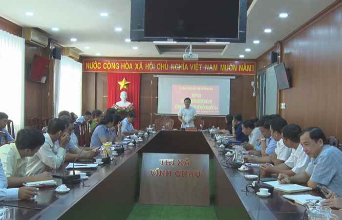 Vĩnh Châu: UBND thị xã sơ kết công tác Chuyển đối số 8 tháng của năm 2023
