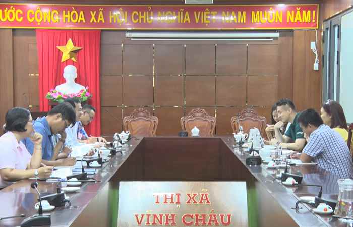 Thị xã Vĩnh Châu tiếp và làm việc với tổ chức ActionAid tại Việt Nam 