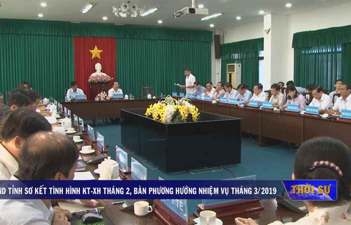UBND tỉnh Sóc Trăng họp bàn phương hướng, nhiệm vụ KT-XH tháng 3 năm 2019 