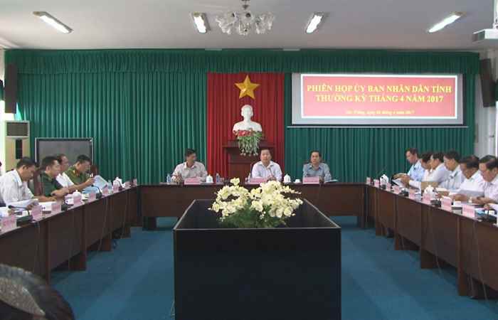 UBND tỉnh Sóc Trăng họp phiên thường kỳ tháng 4/2017 04-04-2017