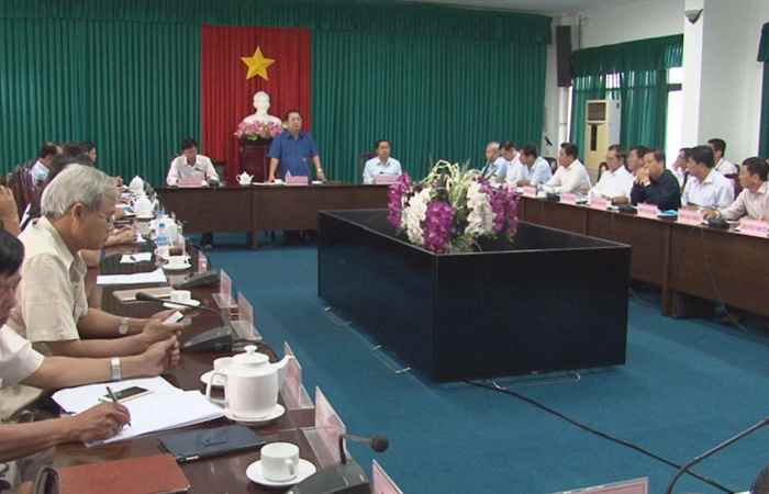 UBND tỉnh Sóc Trăng kiểm điểm tình hình KT-XH tháng 8 năm 2017