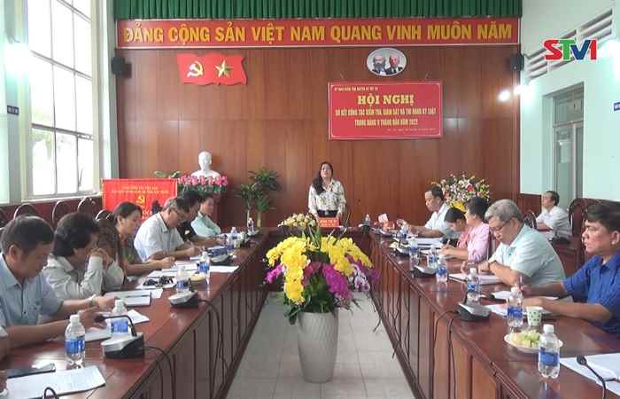  Mỹ Tú: Ủy Ban kiểm tra Huyện ủy triển khai phương hướng, nhiệm vụ 3 tháng cuối năm 2022