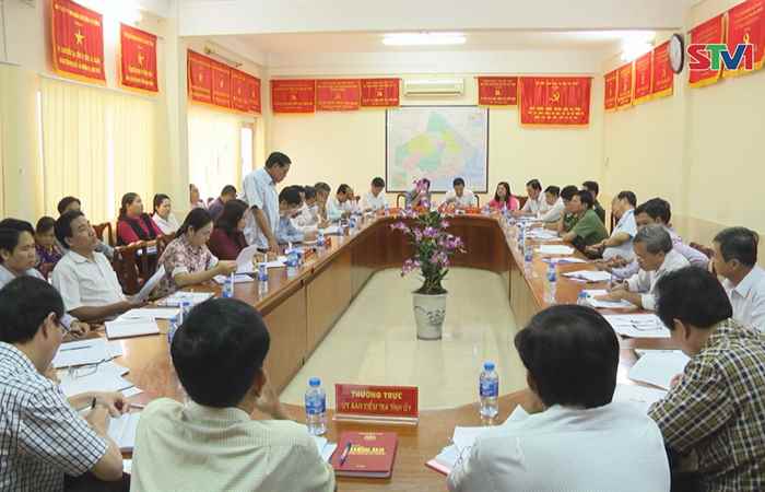 Ủy ban kiểm tra Tỉnh ủy Sóc Trăng sơ kết 6 tháng đầu năm 2018