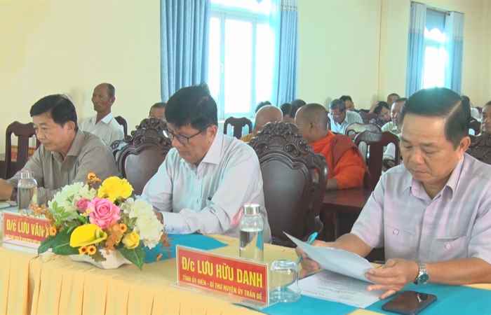 Ủy ban MTTQ Việt Nam huyện Trần Đề sơ kết 6 tháng đầu năm 2024