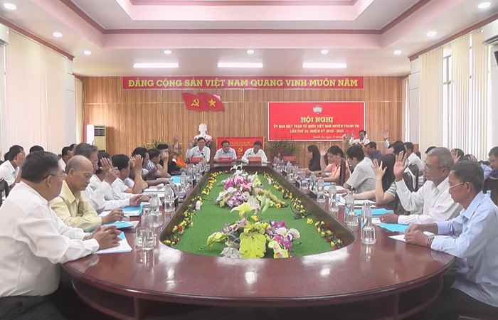 Thạnh Trị: Uỷ ban MTTQ Việt Nam sơ kết 6 tháng đầu năm 2024
