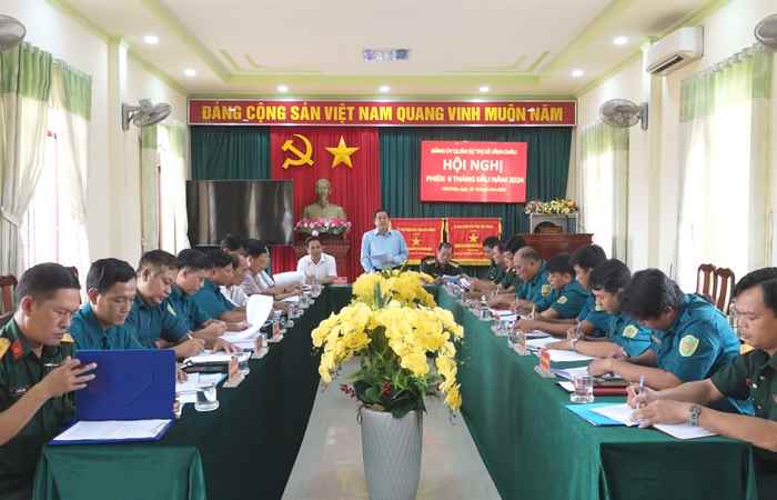 Vĩnh Châu: Đảng ủy quân sự sơ kết 6 tháng đầu năm 2024