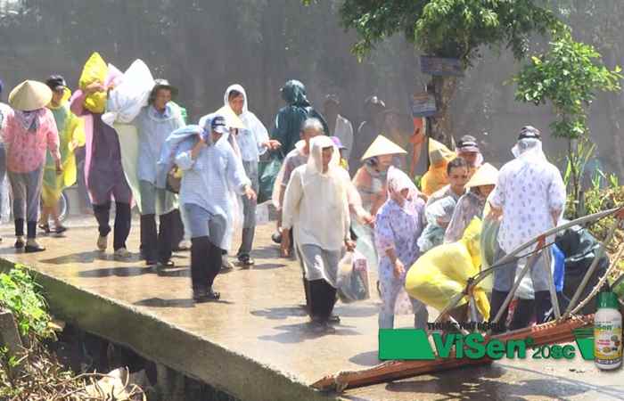 Xã Phong Nẫm diễn tập phòng chống lụt bão, tìm kiếm cứu nạn cấp xã